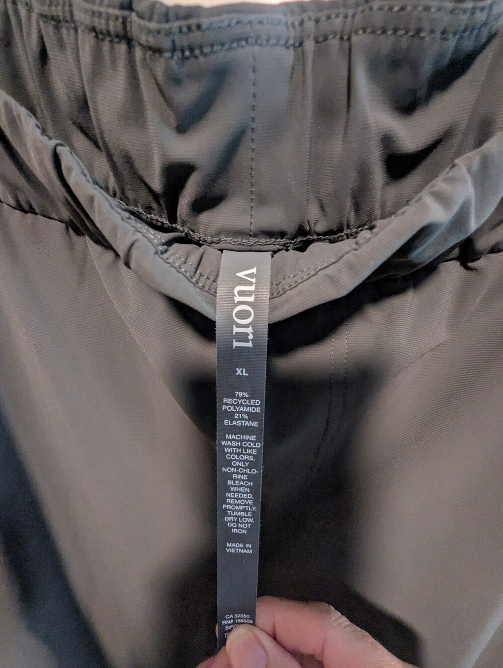 Vuori Women's Miles Ankle Pants Green/Grey sz XL Performance Stretch - Picture 3 of 8